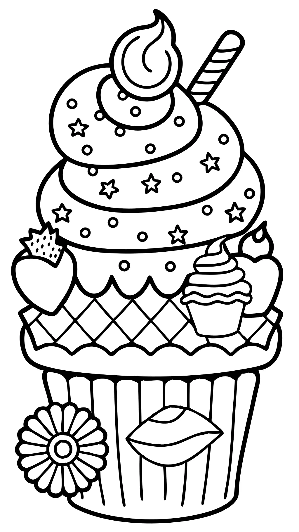 coloring pages of desserts